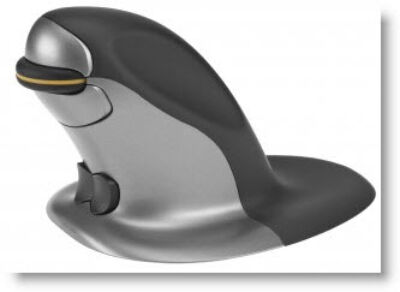 Posturite Penguin Ambidextrous Vertical Mouse Medium - Pystyhiiri - oikea- ja vasenkätiselle - laser - langallinen - USB