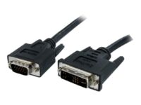 StarTech.com 3m DVI to VGA Display Monitor Cable M/M DVI to VGA (15 Pin) - Videokaapeli - HD-15 (VGA) (uros) to DVI-A (uros) - 3 m - molded, thumbscrews - musta