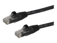 StarTech.com 15m CAT6 Ethernet Cable, 10 Gigabit Snagless RJ45 650MHz 100W PoE Patch Cord, CAT 6 10GbE UTP Network Cable w/Strain Relief, Black, Fluke Tested/Wiring is UL Certified/TIA - Category 6 - 24AWG (N6PATC15MBK) - Kytkentäkaapeli - RJ-45 (uros) to RJ-45 (uros) - 15 m - UTP - CAT 6 - molded, snagless - musta