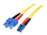 StarTech.com 1m Fiber Optic Cable - Single-Mode Duplex 9/125 - LSZH - LC/SC - OS1 - LC to SC Fiber Patch Cable (SMFIBLCSC1) - Verkon kaapeli - LC single-mode (uros) to SC single-mode (uros) - 1 m - kuituoptinen - kaksipuolinen (duplex) malleihin P/N: SFPGLCSXMMST