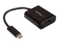 StarTech.com USB C to DisplayPort Adapter 4K 60Hz, USB Type-C to DP 1.4 Monitor Video Converter (DP Alt Mode), Thunderbolt 3 Compatible, Limited Stock, see similar item CDP2DP14B - DisplayPort-sovitin - USB-C (uros) to DisplayPort (naaras) - Thunderbolt 3 / DisplayPort 1.4 - 14 cm - 8K 30Hz (7680 x 4320) -tuki, tuki 4K / 60 Hz - musta malleihin P/N: BNDTB10GI, BNDTB210GSFP, BNDTB410GSFP, BNDTB4M2E1, BNDTBUSB3142, TB4CDOCK