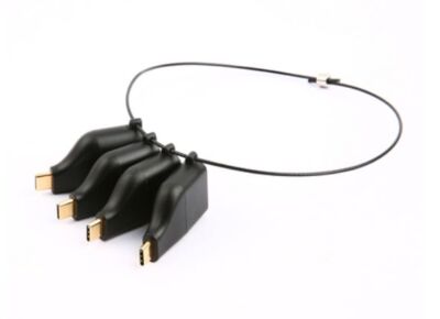 DELTACO Office - Videosovitinpakkaus - musta - 4K 30 Hz (3840 x 2160) -tuki (HDMI), 1080p-tuki