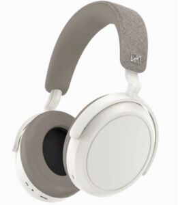 Sennheiser MOMENTUM 4 Headphones w/mic full size BT Wless, wired USB-c 2.5mm ANC white