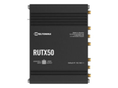 Teltonika RUTX50 Industrial 5G Wireless router WWAN 4p switch 1GbE DIN rail/surface-mountable