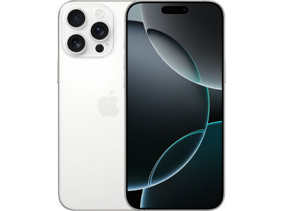 Apple iPhone 16 Pro Max - 5G älypuhelin - Kaksois-SIM / sisäinen muisti 512 Gt - OLED-näyttö - 6.9" - 2868 x 1320 pikseli (120 Hz) - 3 takakameraa 48 MP, 48 MP, 12 MP - front camera 12 MP - valkoinen tiotaani