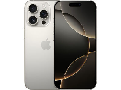 Apple iPhone 16 Pro - 5G älypuhelin - Kaksois-SIM / sisäinen muisti 128 Gt - OLED-näyttö - 6.3" - 2622 x 1206 pikseliä (120 Hz) - 3 takakameraa 48 MP, 48 MP, 12 MP - front camera 12 MP - luonnollinen titaani
