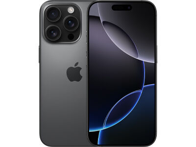 Apple iPhone 16 Pro - 5G älypuhelin - Kaksois-SIM / sisäinen muisti 128 Gt - OLED-näyttö - 6.3" - 2622 x 1206 pikseliä (120 Hz) - 3 takakameraa 48 MP, 48 MP, 12 MP - front camera 12 MP - musta titaani