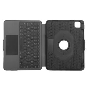 Targus Versavu - Näppäimistö- ja kalvokotelo (näppäimistökotelo) - sekä kosketuslevy - taustavalaisu - langaton - Bluetooth 5.0 - QWERTY - Pohjoismaat - musta malleihin Apple 10.9-inch iPad (10th generation); 10.9-inch iPad Air (4th generation, 5th generation); 11-inch iPad Air (M2, M3); 11-inch iPad Pro (1st generation, 2nd generation, 3rd generation, 4th generation); iPad (A16)