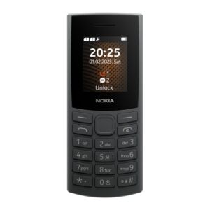 Nokia 105 4G 2nd Edition - 4G erikoispuhelin - Kaksois-SIM - RAM 128 Mt / sisäinen muisti 48 Mt - microSD slot - hiilenharmaa
