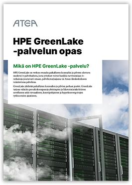 Hanki HPE GreenLake kätevästi Atea Cloudista.